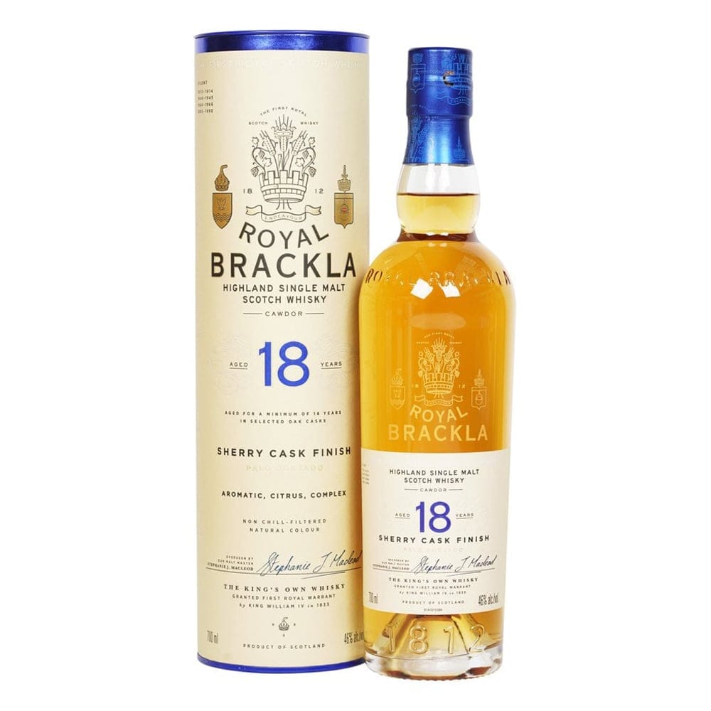 ROYAL BRACKLA 18 Year Old Palo Cortado Sherry Cask