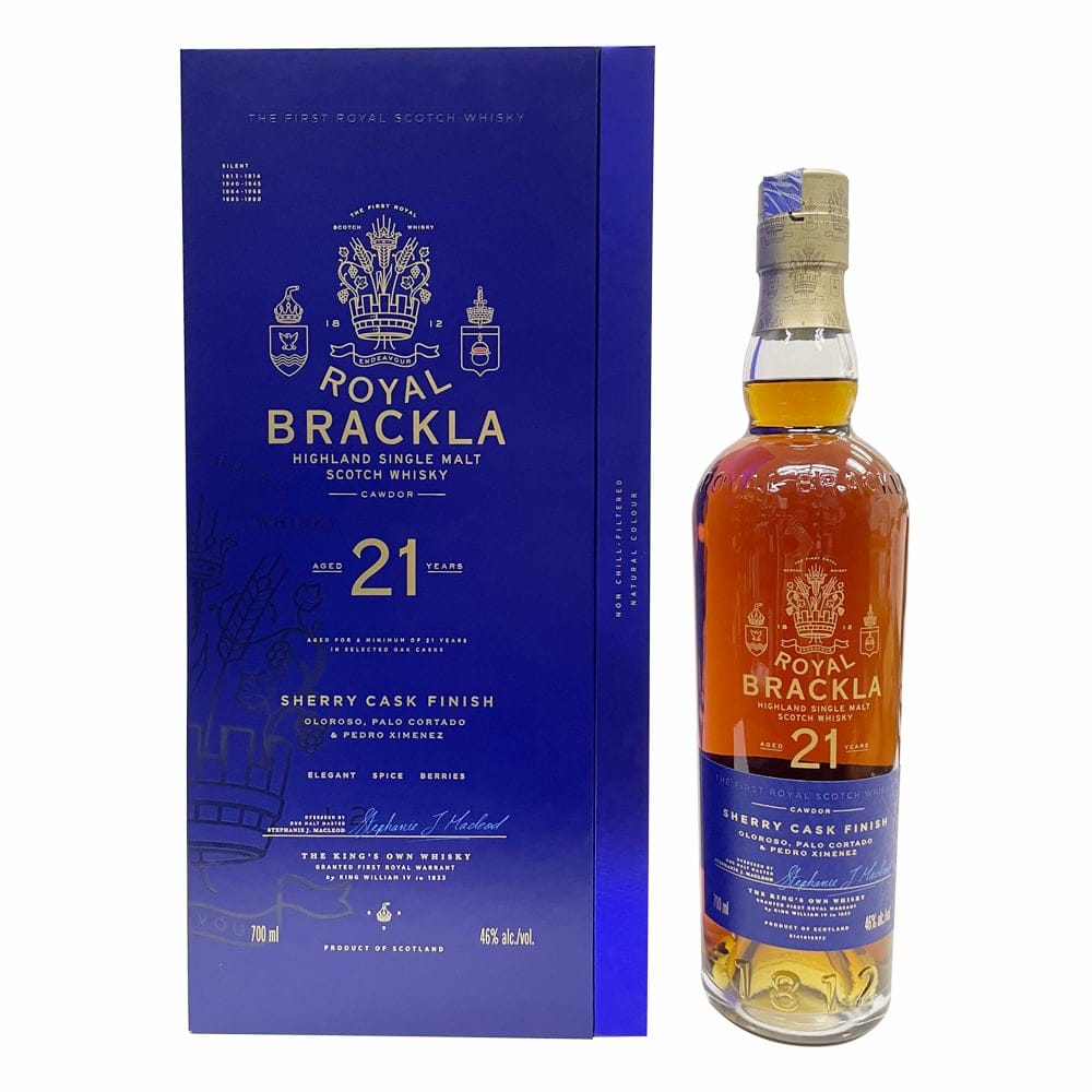 ROYAL BRACKLA 21 Year Old Sherry Cask