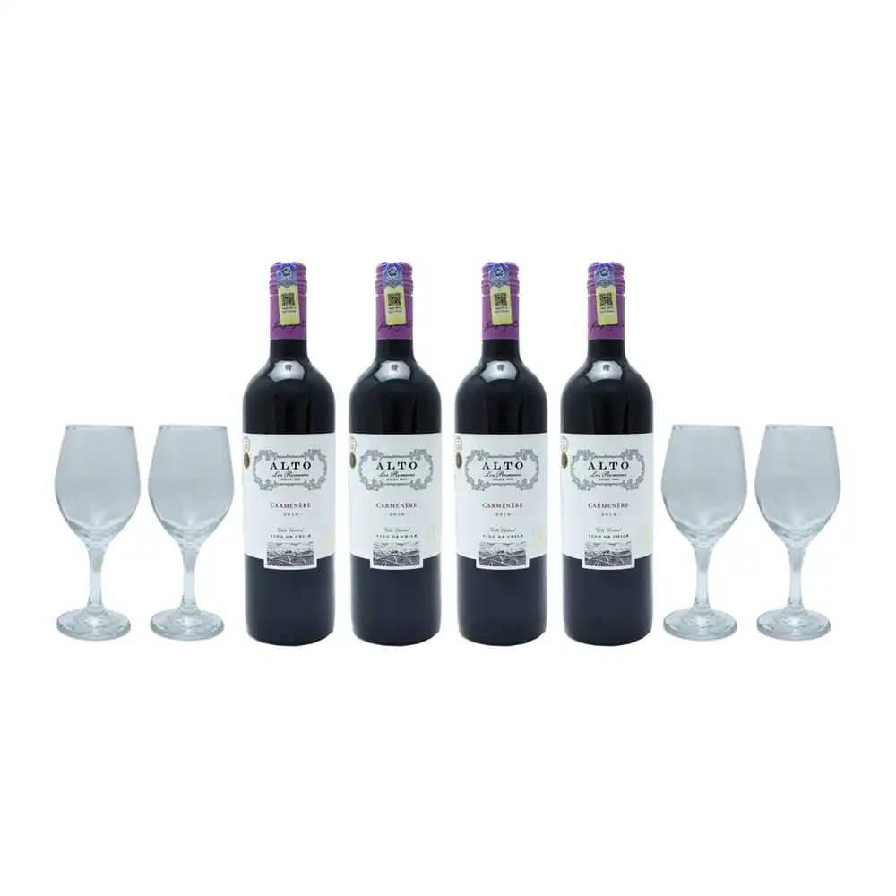 ALTO LOS ROMEROS Carmenere 2019 Bundle Set
