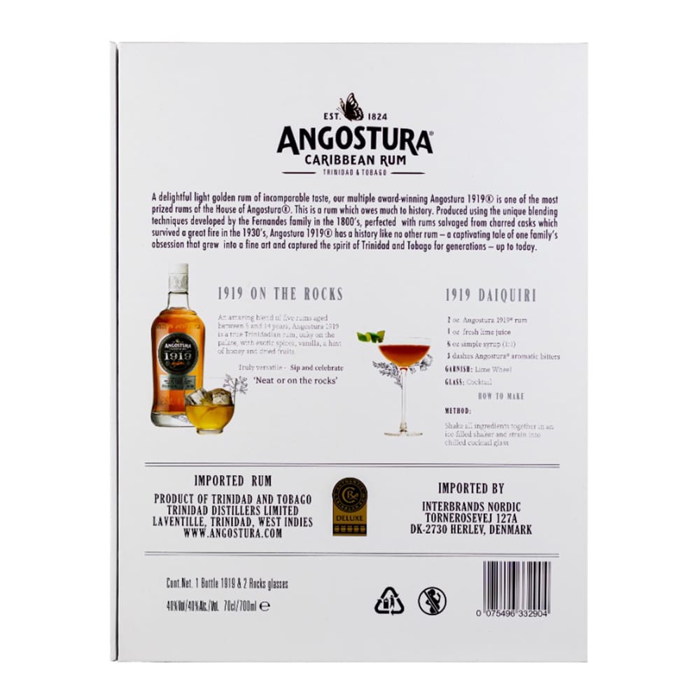 ANGOSTURA 8 Year old 1919 Gift Pack