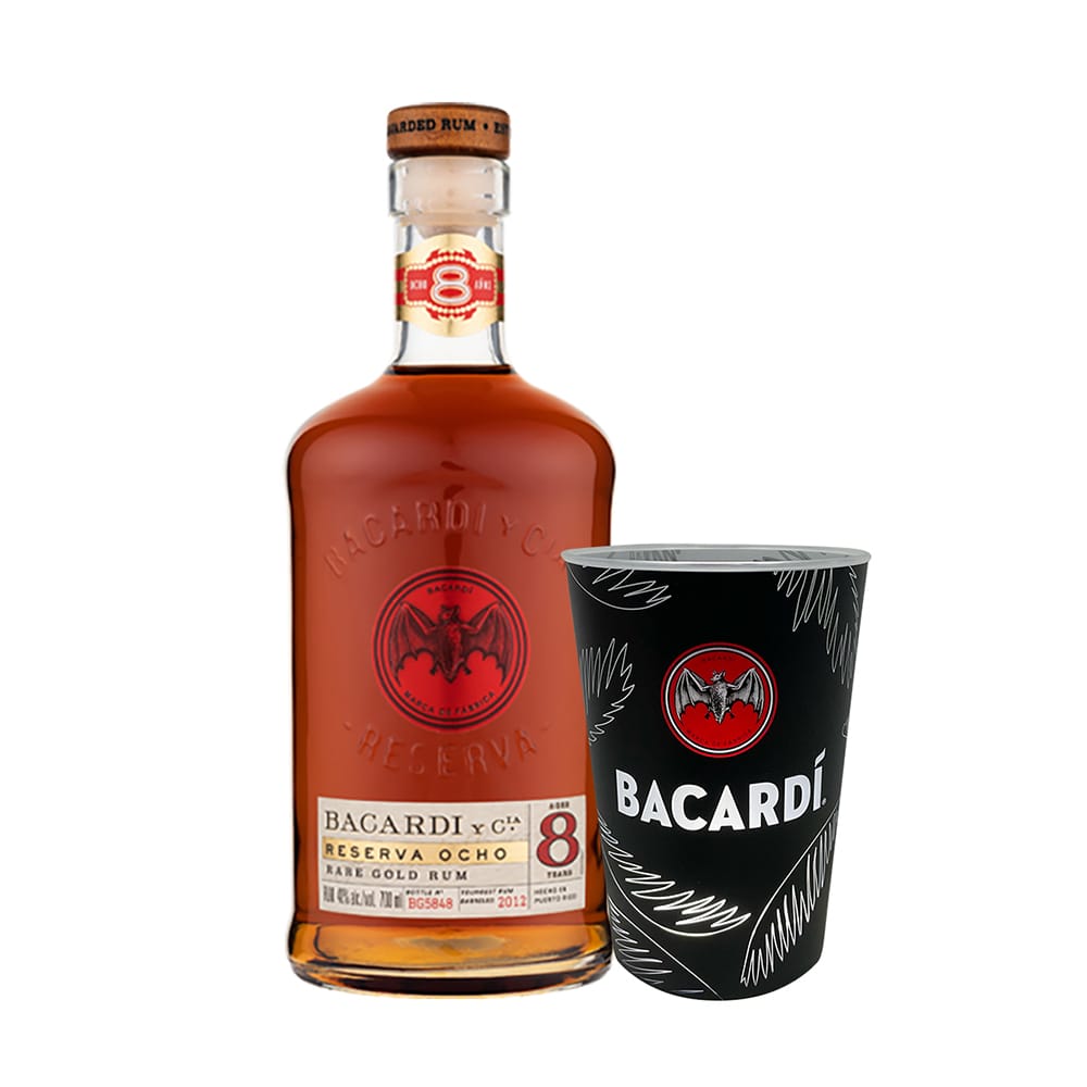 BACARDI Ocho 8 Year Old X LED Illuminated Cup