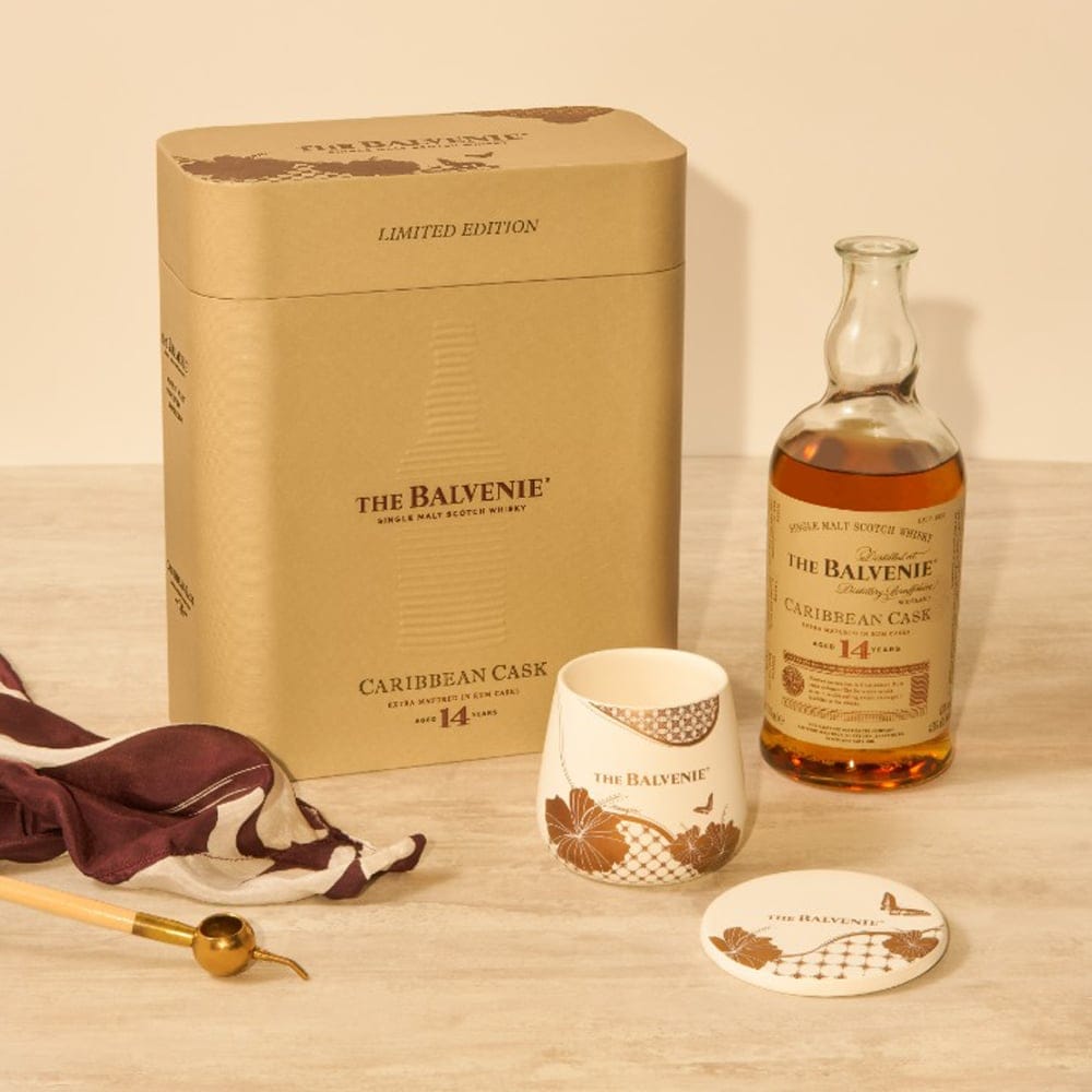 BALVENIE 14 Year Old Caribbean Cask CNY Gift Set 2023