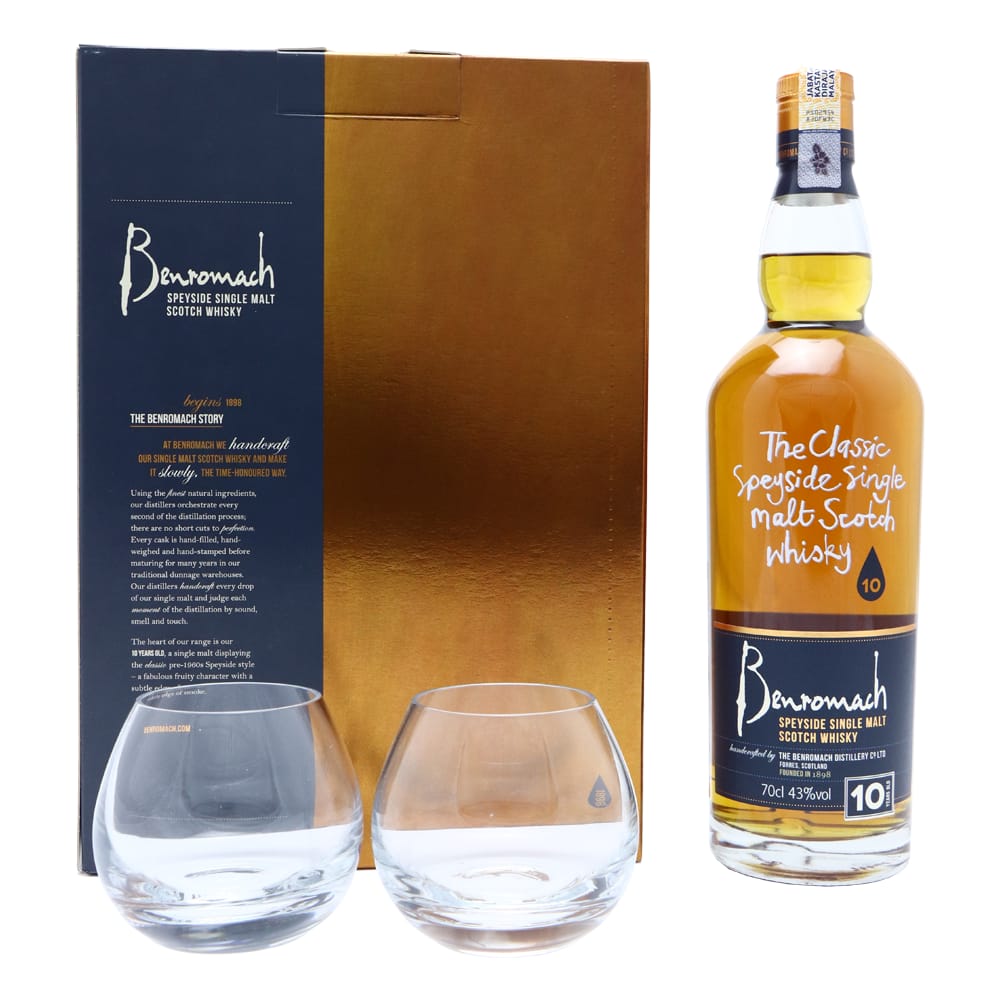 BENROMACH 10 YO with Glasspack