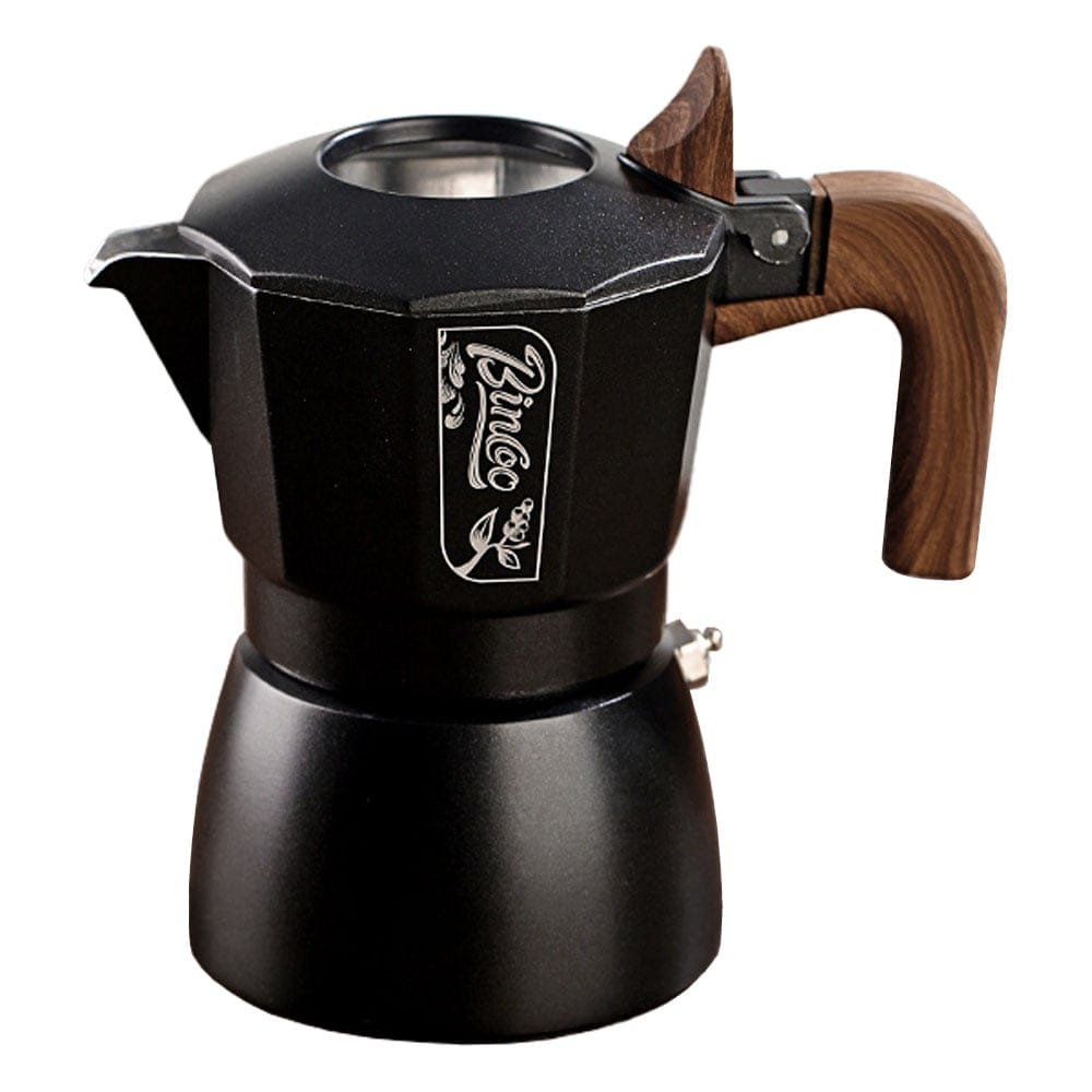 BINCOO Espresso Coffee Maker Moka Pot Black 150ml