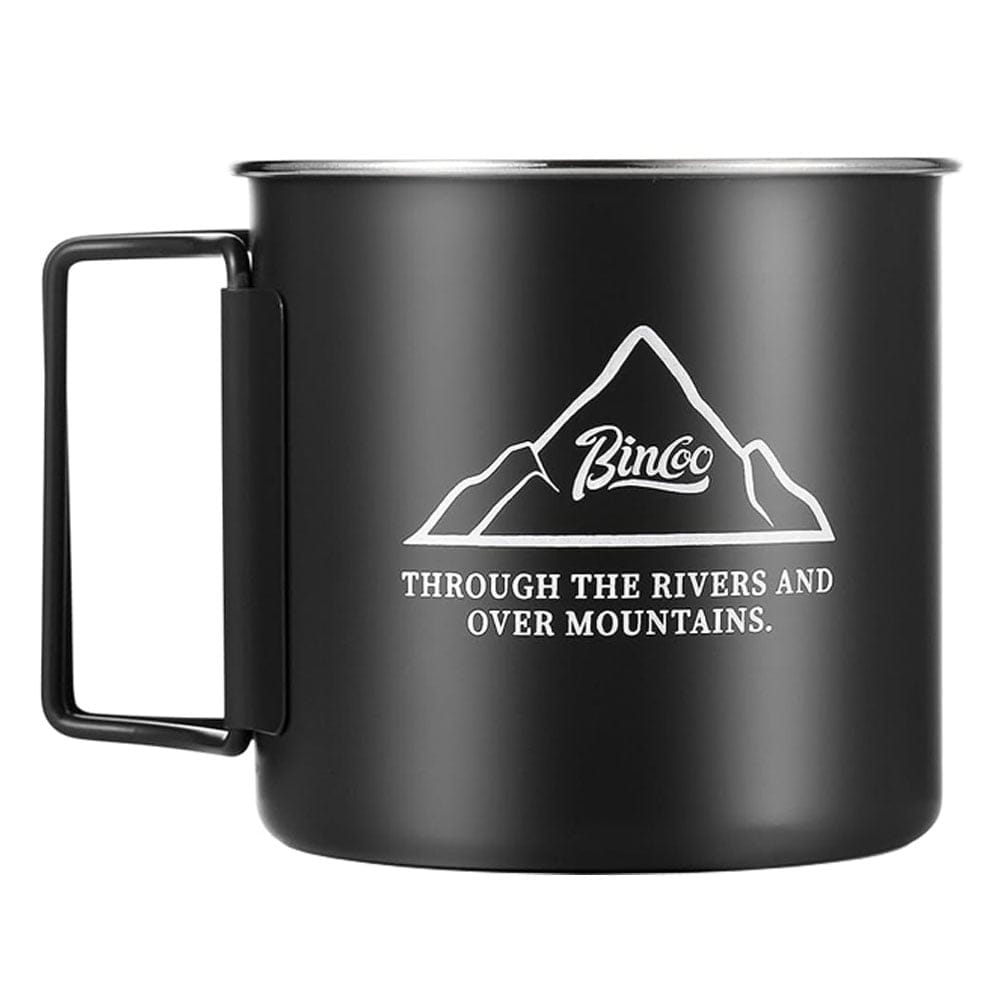 BINCOO Outdoor Camping Cup Black 300ml