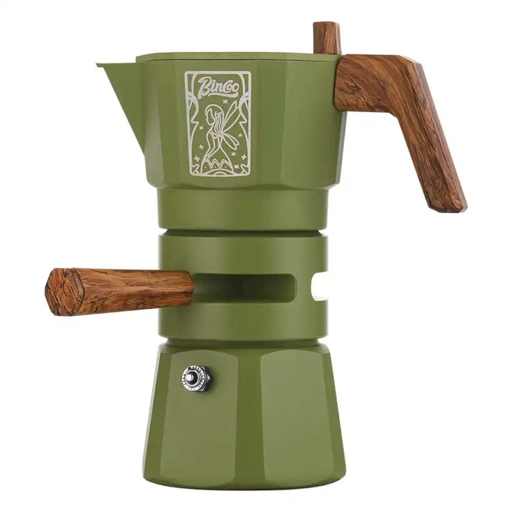 BINCOO Thermostatic Dual-Valve Moka Pot Green 100ml