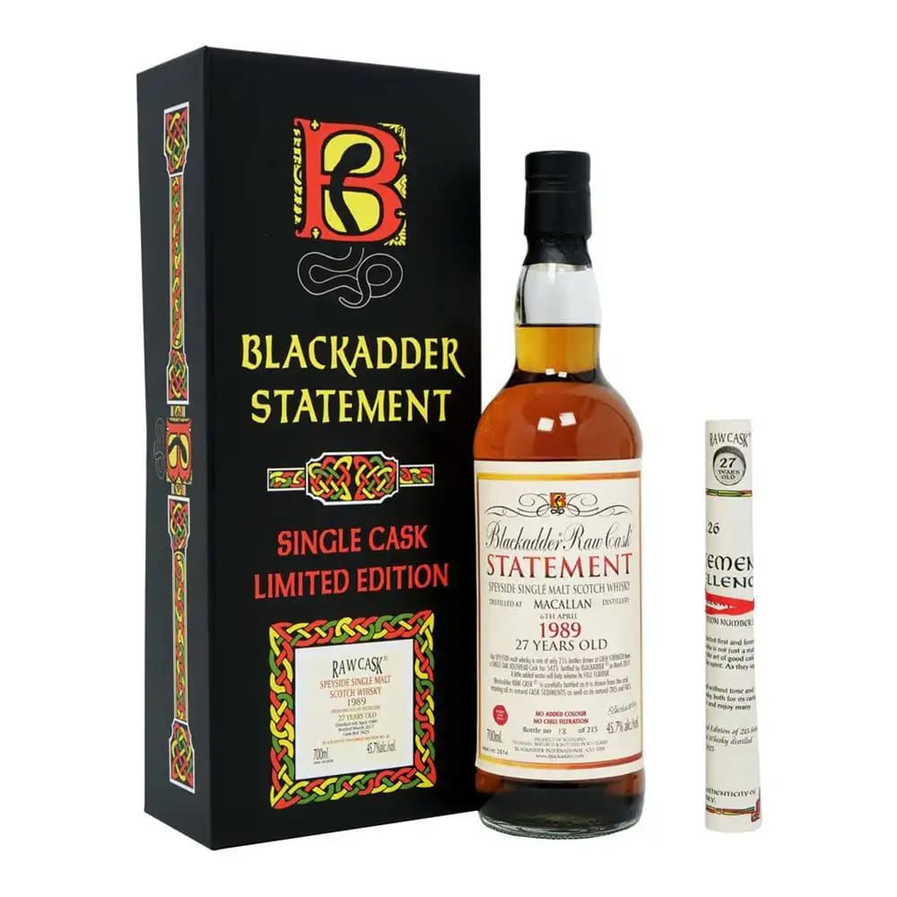 BLACKADDER STATEMENT Macallan 27 YO