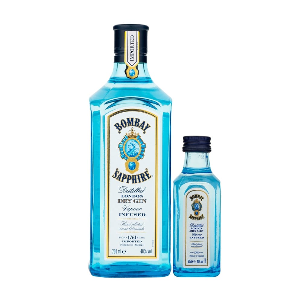 BOMBAY SAPPHIRE London Dry Gin With Miniature