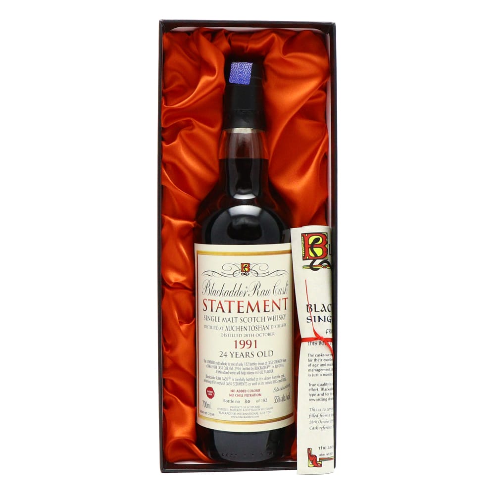 Auchentoshan 1991 BLACKADDER Statement 24 Years Old