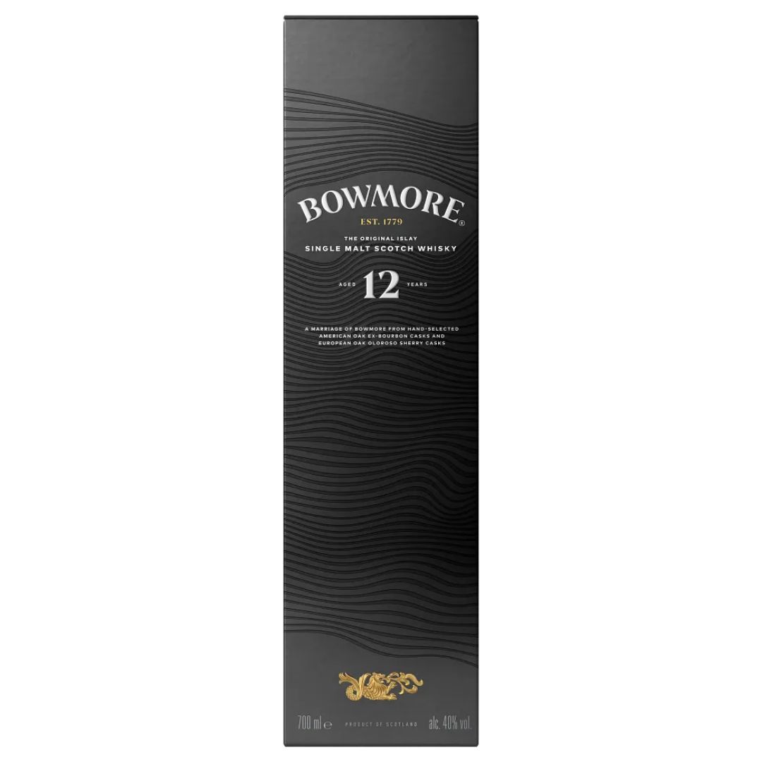 Bowmore 12 Year Old Front Label box