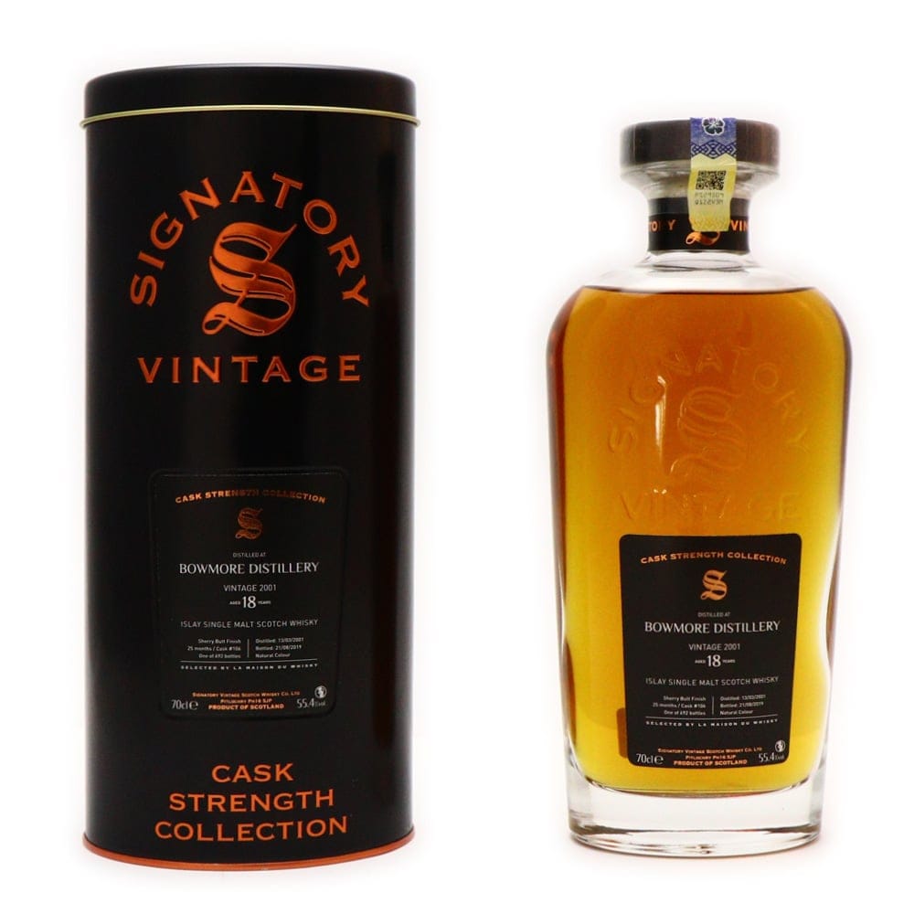 Bowmore 18 Year Old 2001 Signatory Vintage CSC