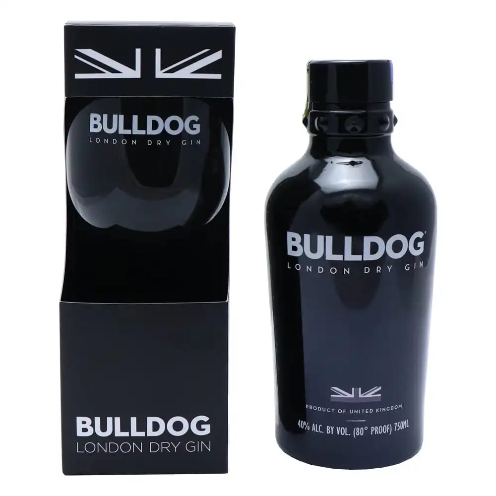 Bulldog London Dry Gin With Glass 3