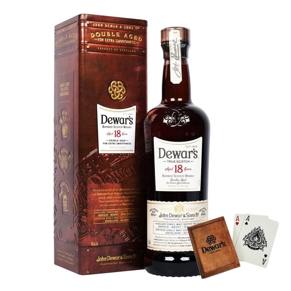 Dewar 18 Year Old with Poker Card