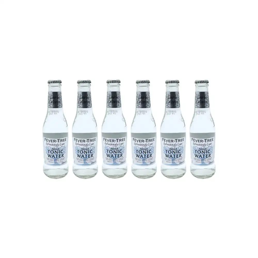 FEVER TREE Refreshingly Light Indian Tonic Water (6 Bottles)