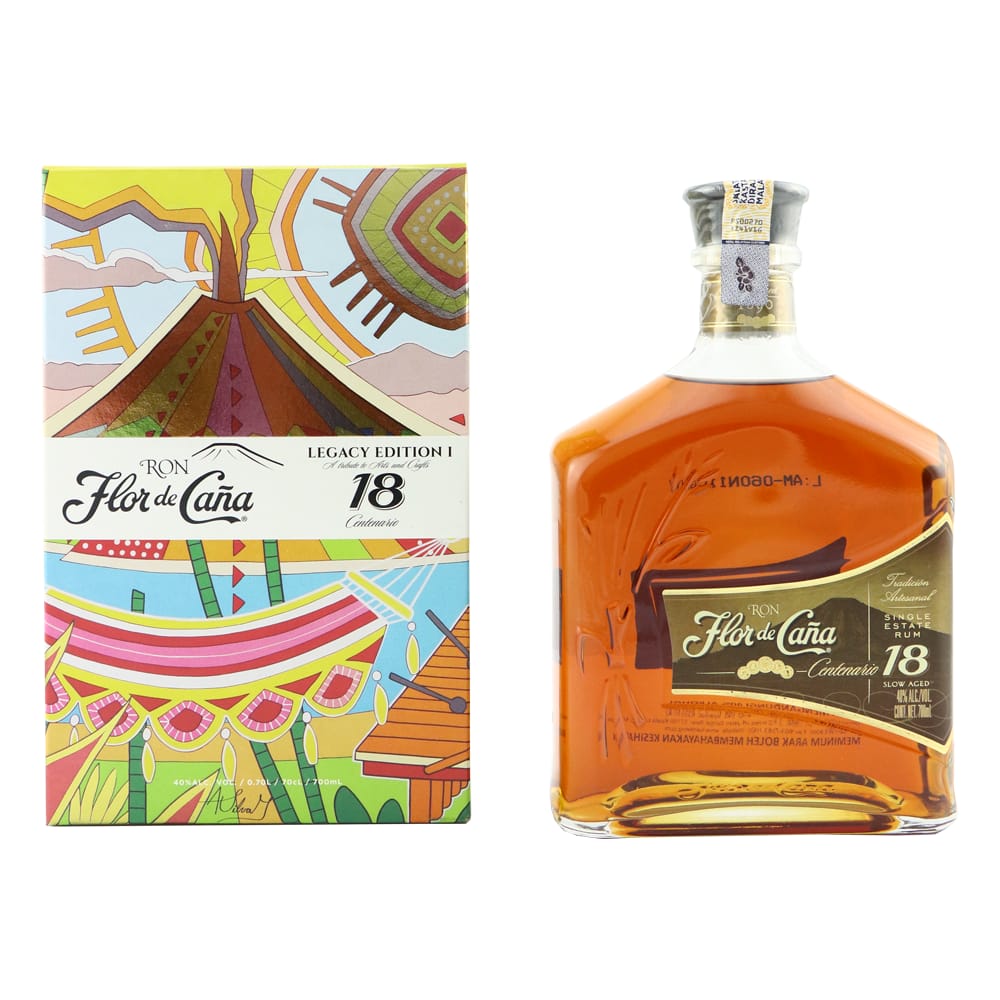 FLOR DE CANA Centenario Gold Rum 18 YO