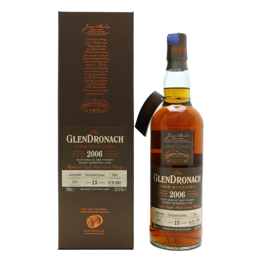 GLENDRONACH 13 Year Old 2006 Single Cask #3343 Pedro Ximenez Puncheon (Batch 17)
