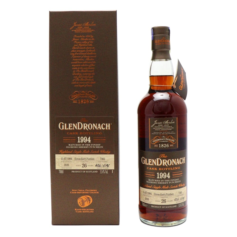 GLENDRONACH 26 Year Old 1994 Oloroso Sherry Puncheon Cask 7465