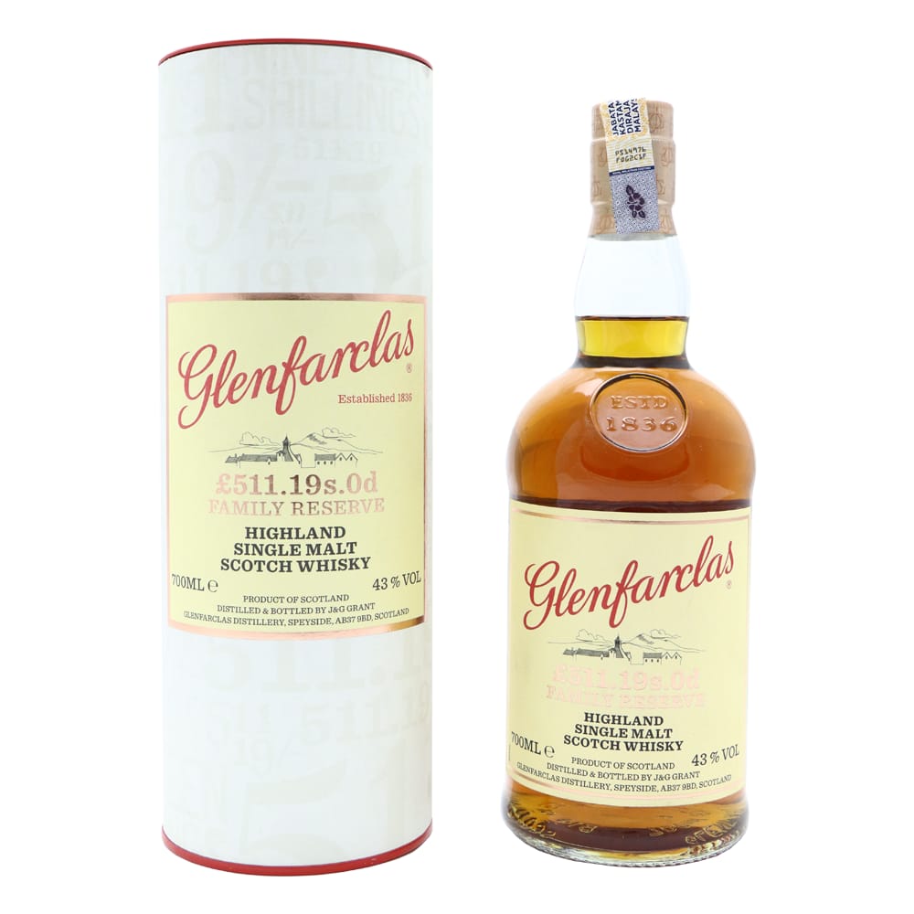GLENFARCLAS £511.19s.0d Family Reserve
