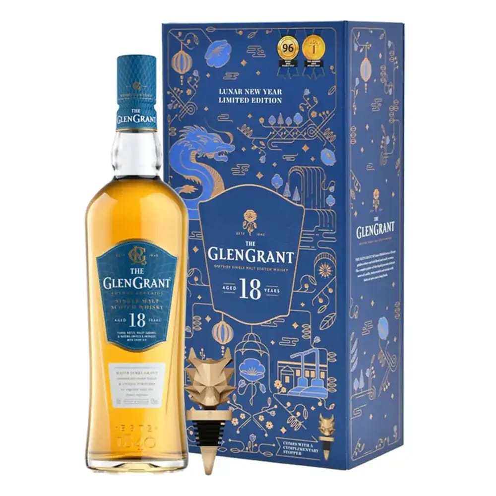 THE GLEN GRANT 18 Years Old Single Malt Year of the Dragon Gift Box
