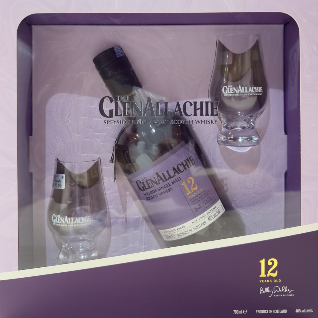 B*a様 GlenAllachie & Dalmore 12年セット The GlenAllachie 12 Year Old with 2 Snifter Glass Gift Pack