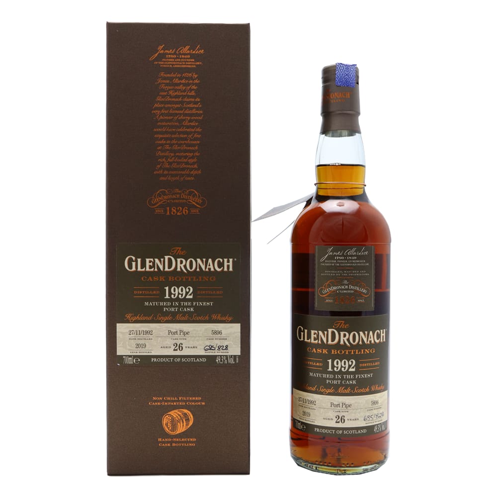 Glendronach 26 Year Old 1992 Single Cask #5896 Port Pipe (Batch 17)