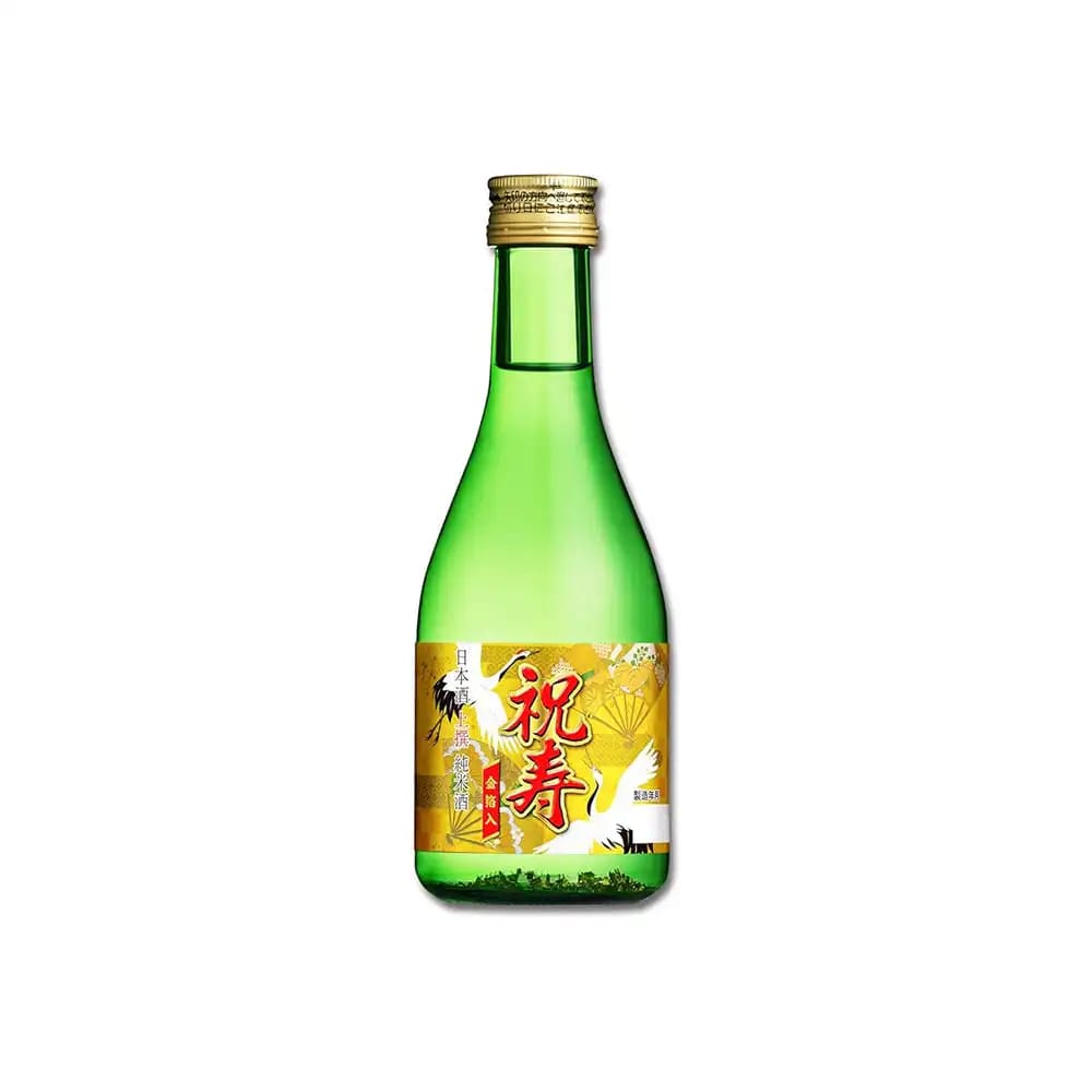 HAKUTSURU Jusen Junmai Sake Celebration with Gold Leaf 300ml
