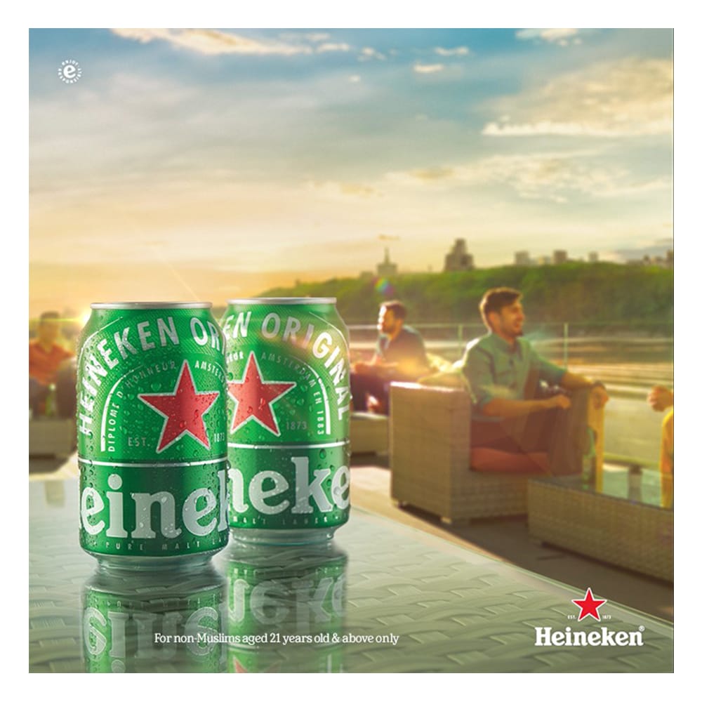HEINEKAN 24 Can Pack Lager Beer (320ml x 24) 4