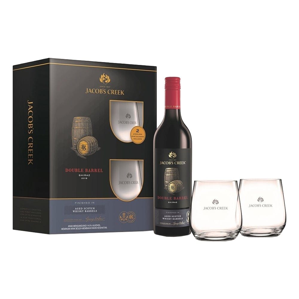 JACOB CREEK Double Barrel Shiraz VAP with 2 Glass