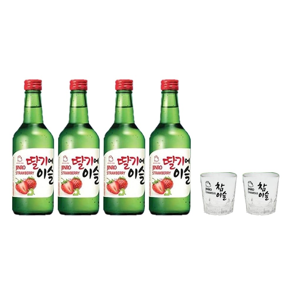 JINRO Strawberry Soju Pack (4 in 1)