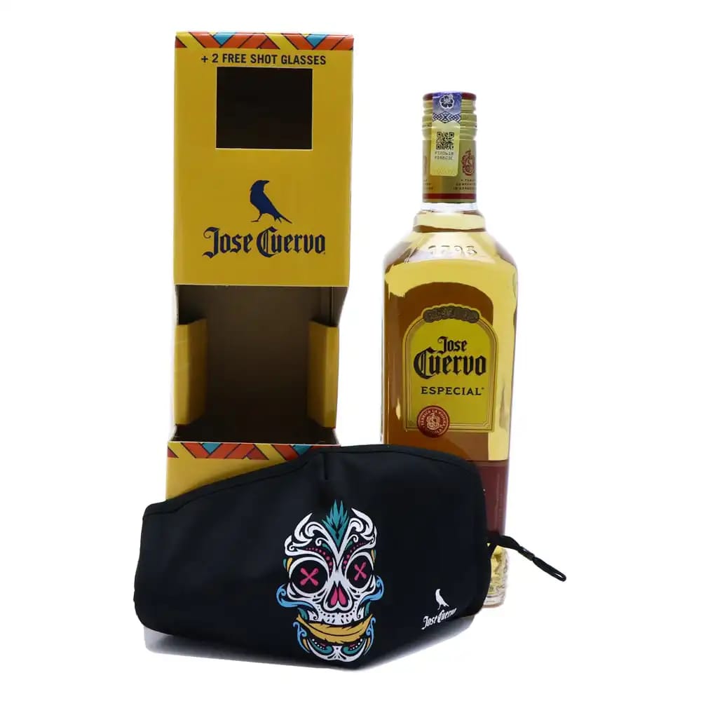 JOSE CUERVO Especial Gold Tequila with Halloween Facemask