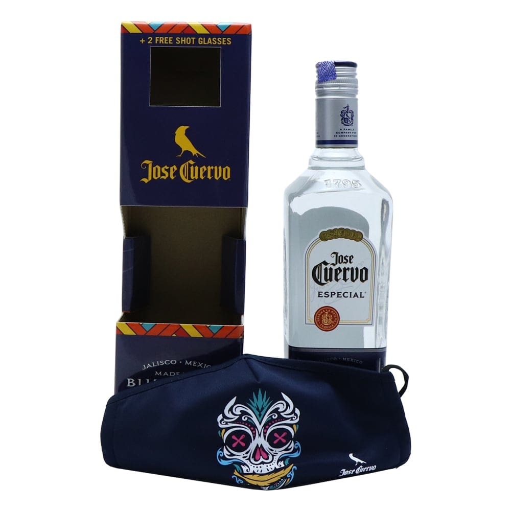 JOSE CUERVO Especial Silver Tequila with Halloween Facemask