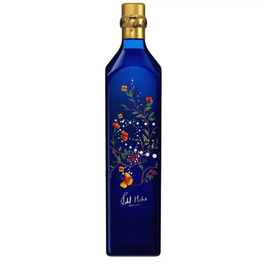 Johnnie Walker Blue Label Rahul Mishra Diwali Limited Edition Back Label