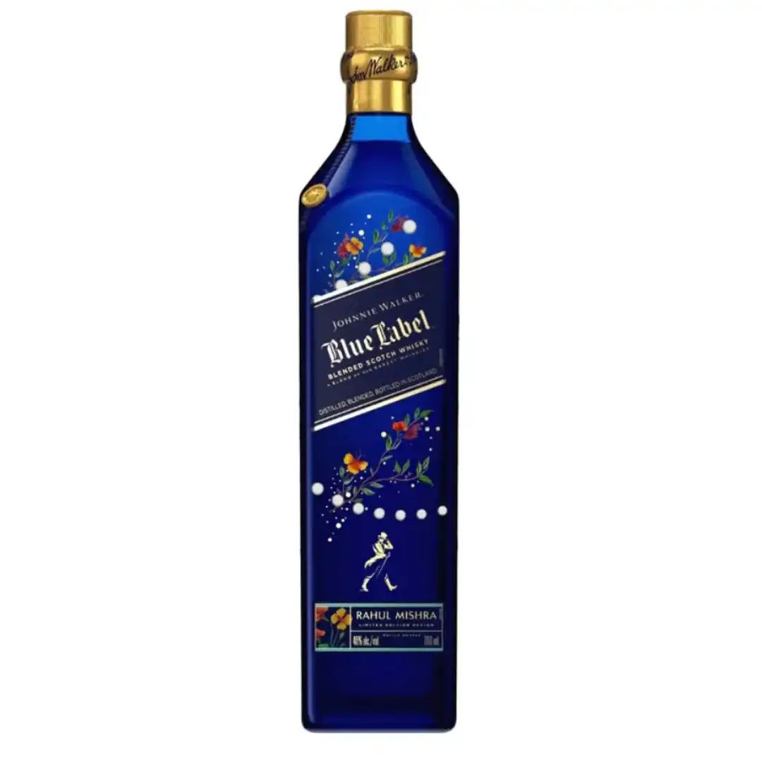 Johnnie Walker Blue Label Rahul Mishra Diwali Limited Edition Front Label