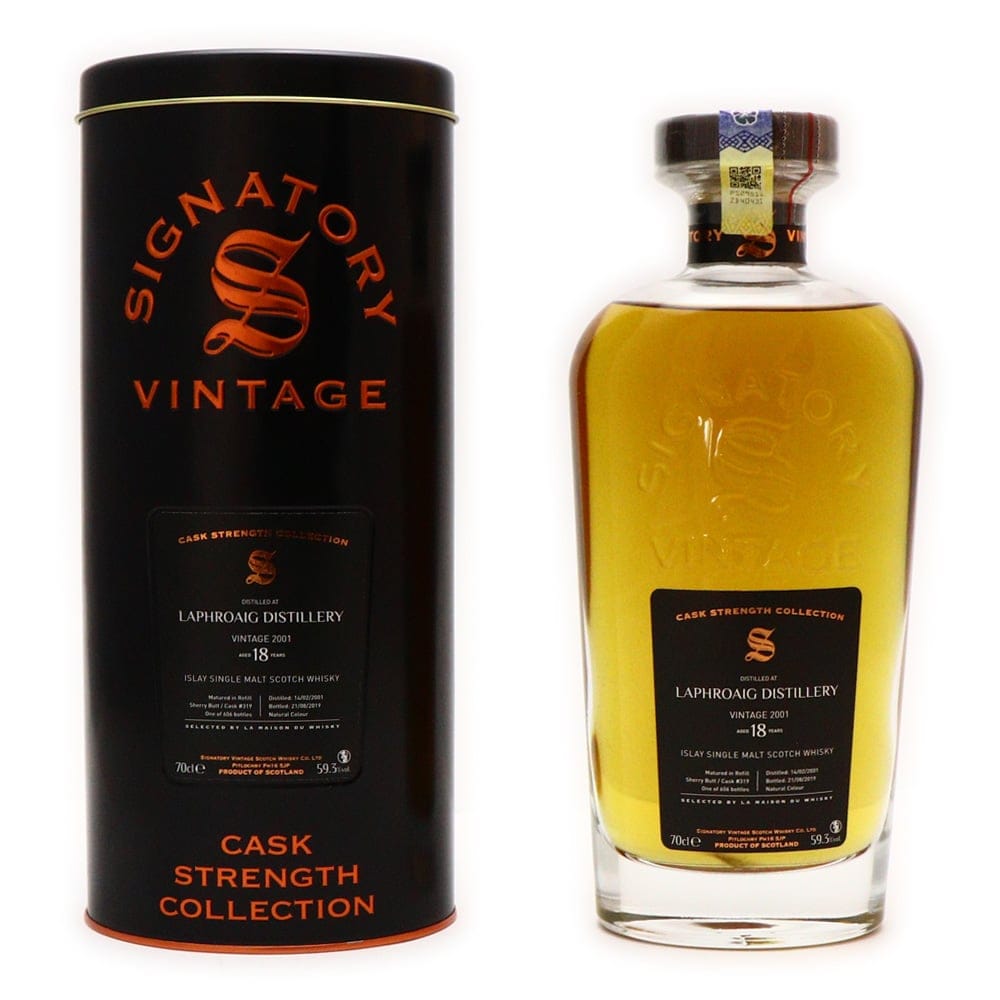 Laphroaig 18 Year Old 2001 Signatory Vintage CSC