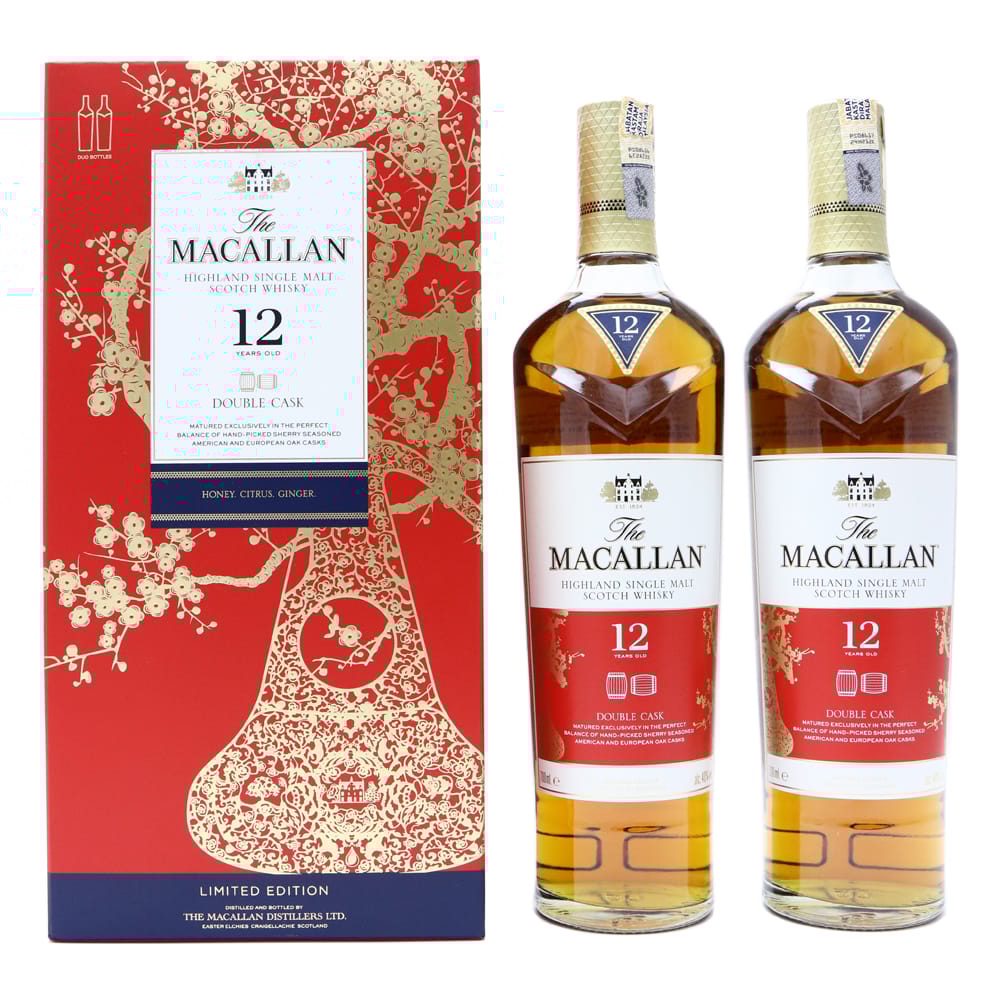 MACALLAN 12 YO Double Cask CNY Limited Edition Twin Set