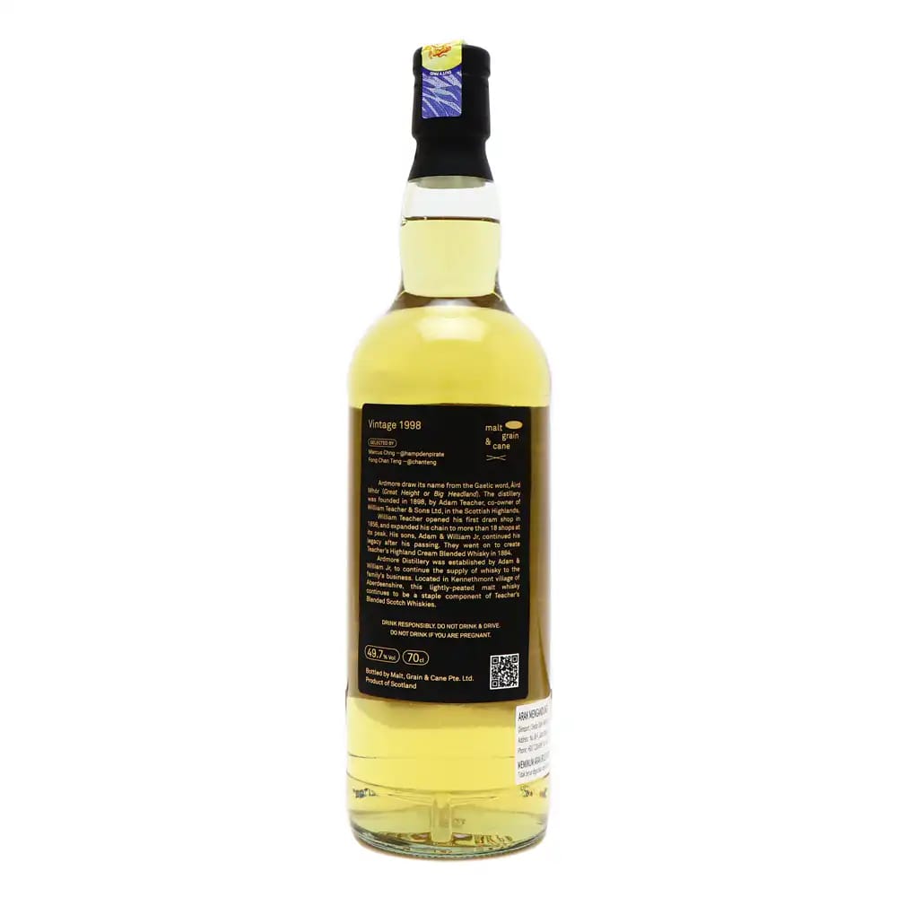 MALT, GRAIN & CANE Ardmore 22 Year Old 1998