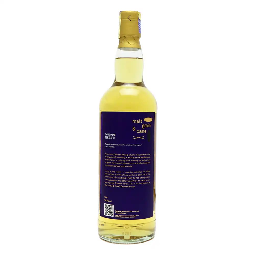 MALT, GRAIN & CANE Saudade Irish Whiskey 18 Year Old 2002