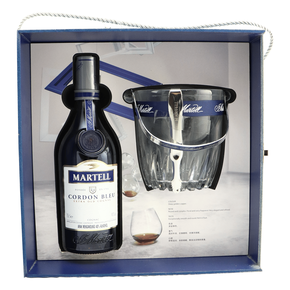 MARTELL Cordon Bleu 2015 Festive Gift Pack with Ice Bucket