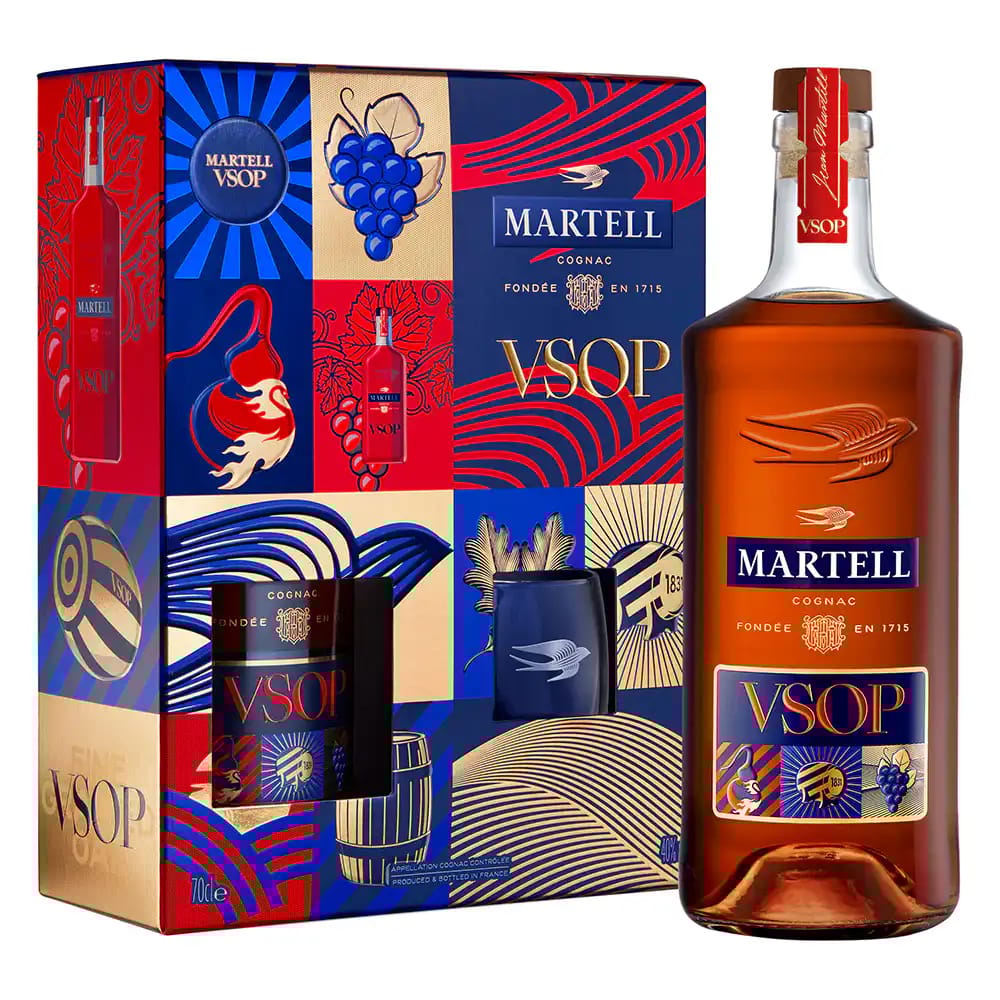 MARTELL VSOP 2024 Limited Edition Gift Pack With 2 Tumbler Glasses