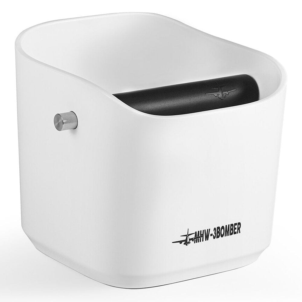 MHW – 3BOMBER Coffee Espresso Square Knock Box 1.2L (White)