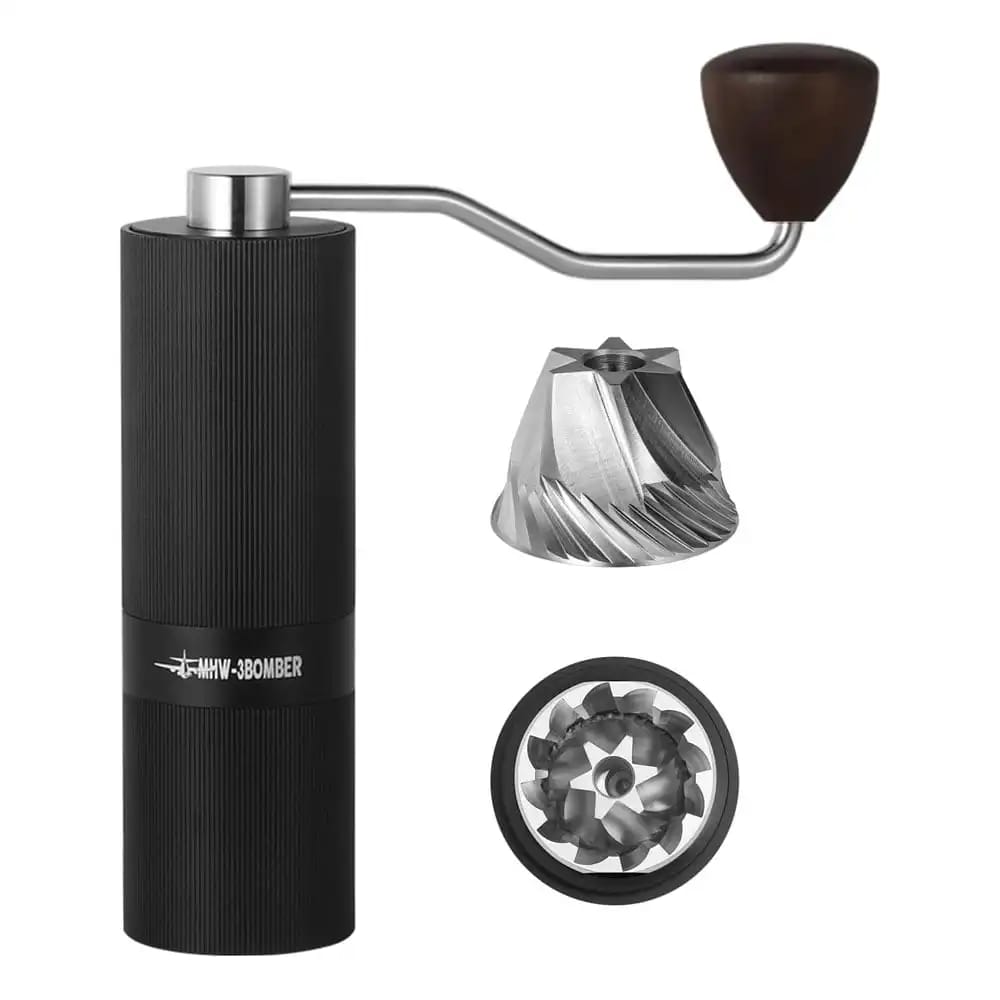 MHW – 3BOMBER Racing M1 Manual Grinder Black (Walnut Handle)