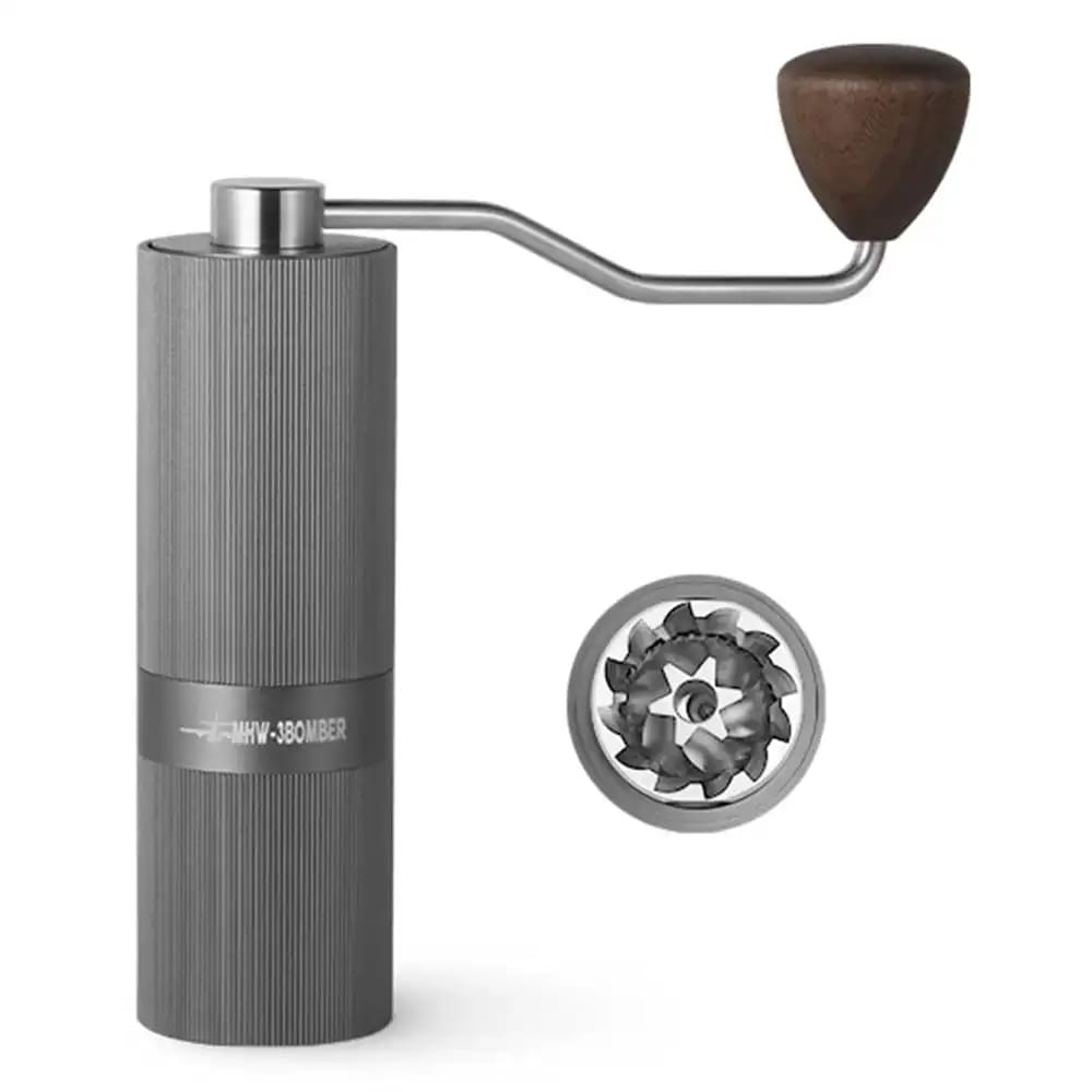 MHW – 3BOMBER Racing M1 Manual Grinder Grey (Walnut Handle)