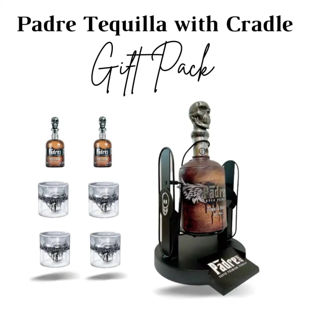 PADRE AZUL Tequila Anejo 3L Cradle Gift Pack