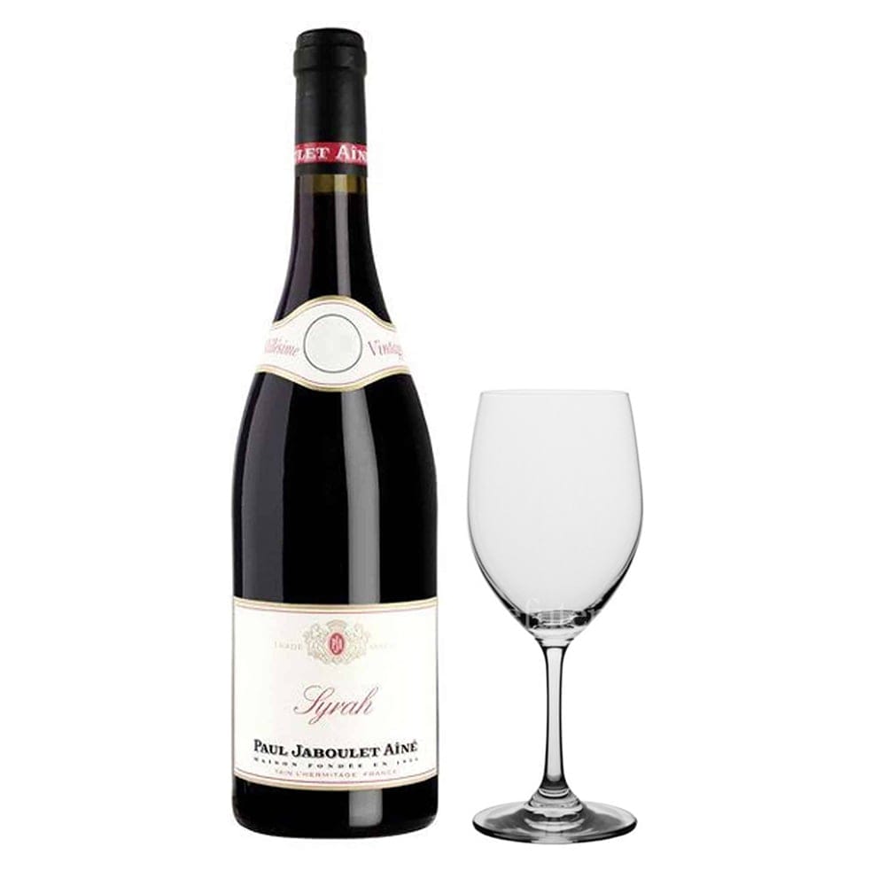 PAUL JABOULET AINE Secret De Famille Syrah With Glass