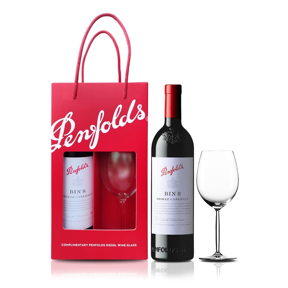 PENFOLDS Bin 8 Cabernet Shiraz Gift Set