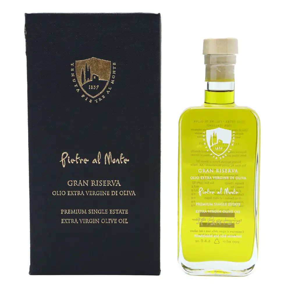 PIETRE AL MONTE Gran Riserva Single Estate Extra Virgin Olive Oil 200ML Gift Box