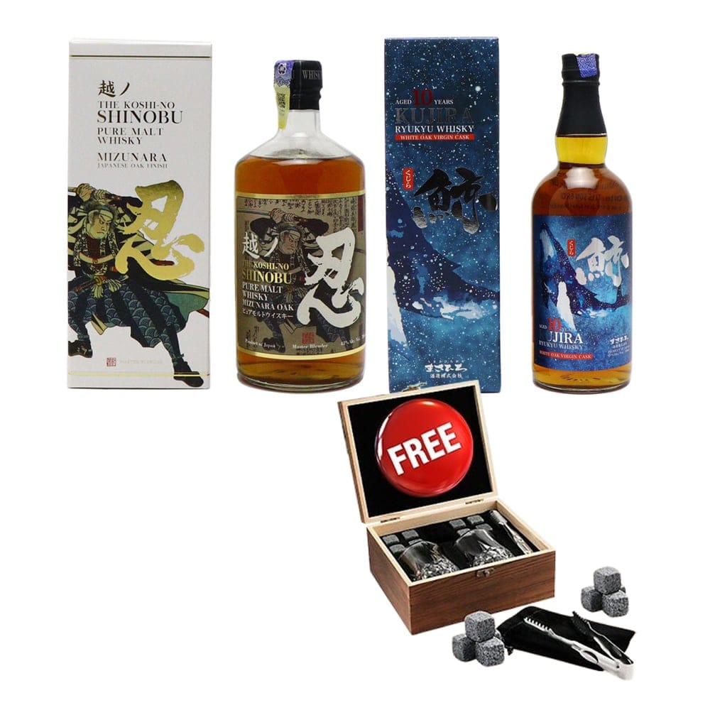 SHINOBU Pure Malt & KUJIRA Ryukyu 10 Year Old Set 1