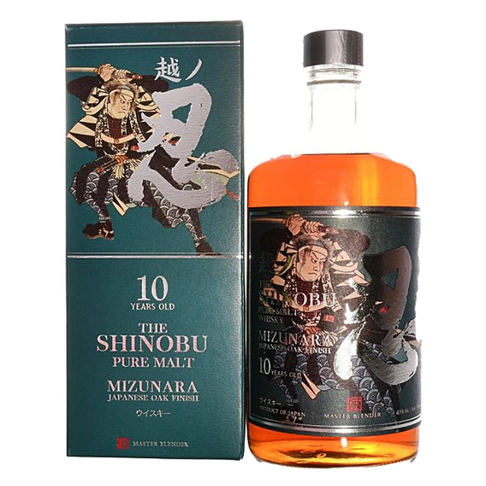 SHINOBU Pure Malt Whisky 10 Year Old Mizunara Japanese Oak Finish