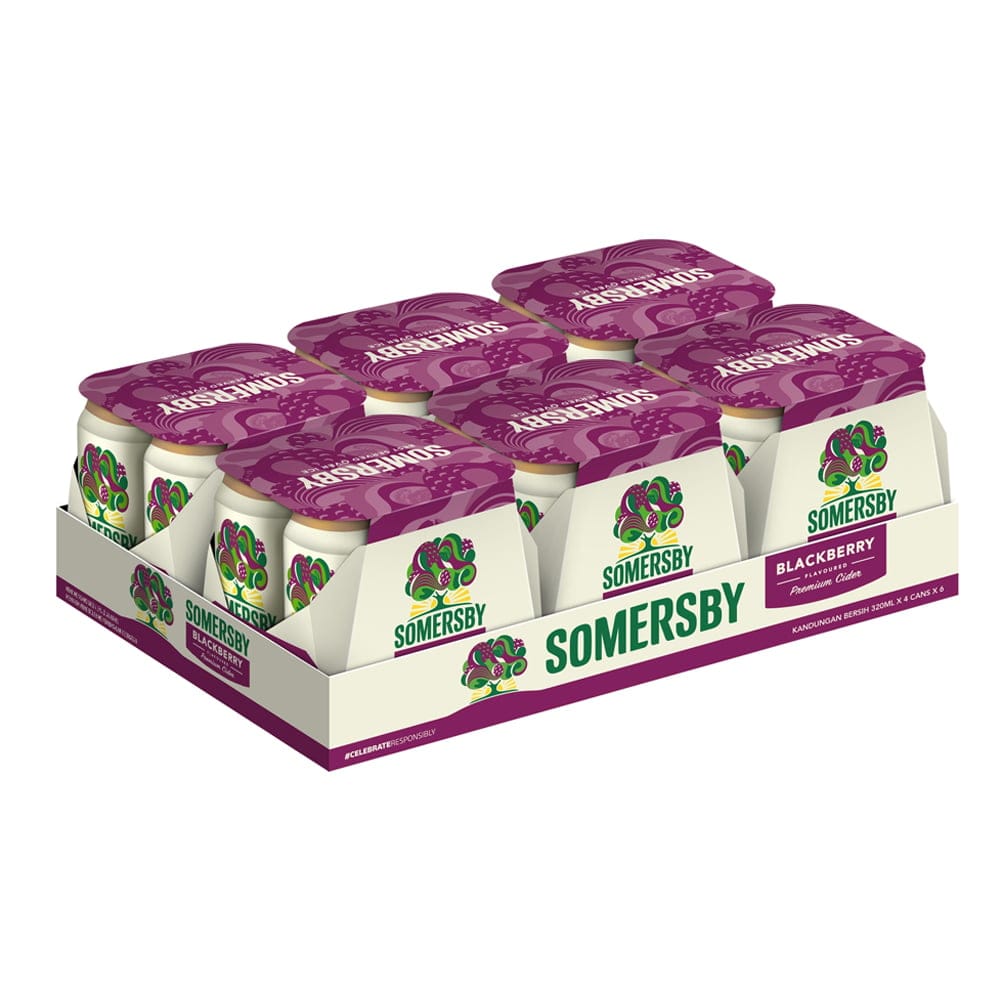 SOMERSBY Blackberry Cider Can (320ml x 24) 1