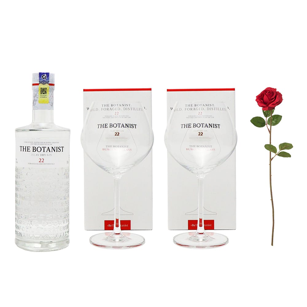 THE BOTANIST Islay Dry Gin with glass 1